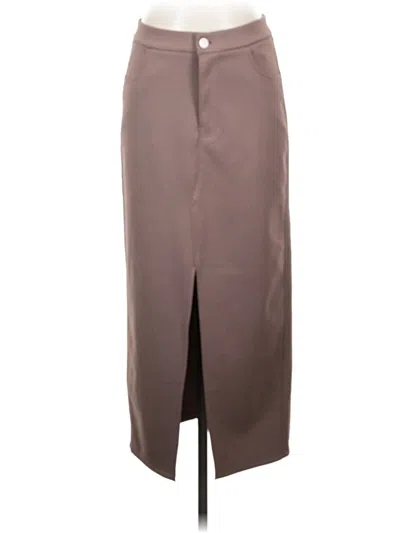 Pre-owned Hudson Formal Skirt In Brown