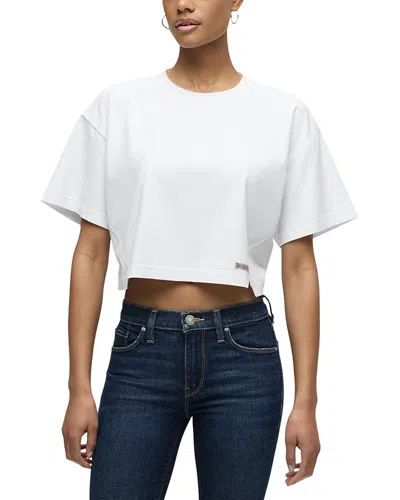 Hudson Forward Seam Tee In White