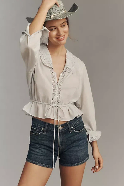 Hudson Gemma Mid-rise Denim Shorts