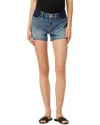 Hudson Gemma Mid Rise Maternity Denim Shorts In Seasons In Blue
