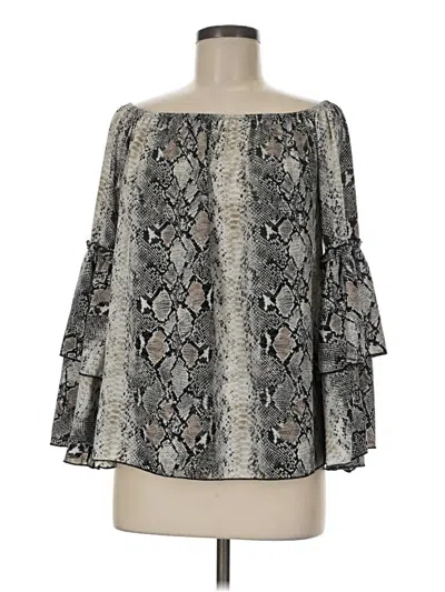Pre-owned Hudson Gray 3/4 Sleeve Blouse In Gray