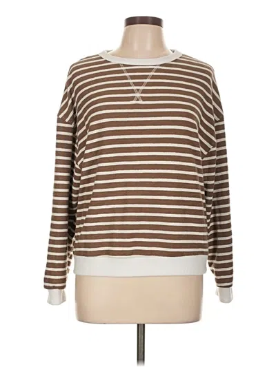 Pre-owned Hudson Gray Pullover Sweater In Brown