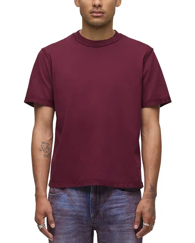 Hudson Heavyweight Tee In Burgundy