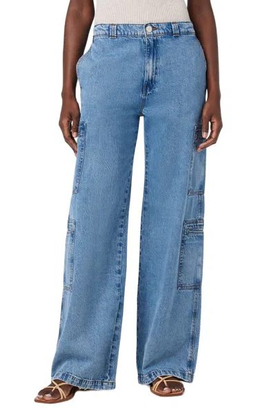 Hudson High Rise Welt Pocket Cargo Jean In Sandlot In Blue