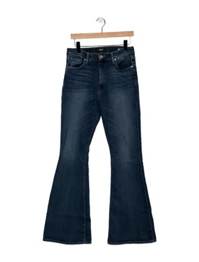 Pre-owned Hudson High-rise Flared Jeans In Blue