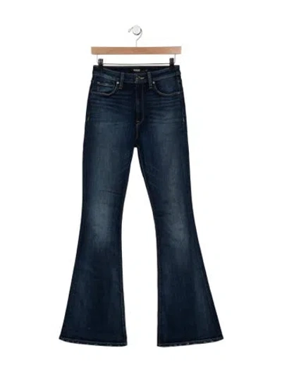 Pre-owned Hudson High-rise Flared Jeans In Blue