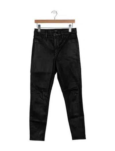 Pre-owned Hudson High-rise Skinny Leg Jeans In Black
