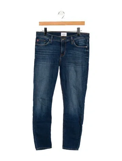 Pre-owned Hudson High-rise Skinny Leg Jeans In Blue