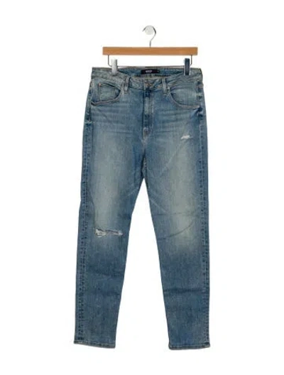 Pre-owned Hudson High-rise Skinny Leg Jeans In Blue