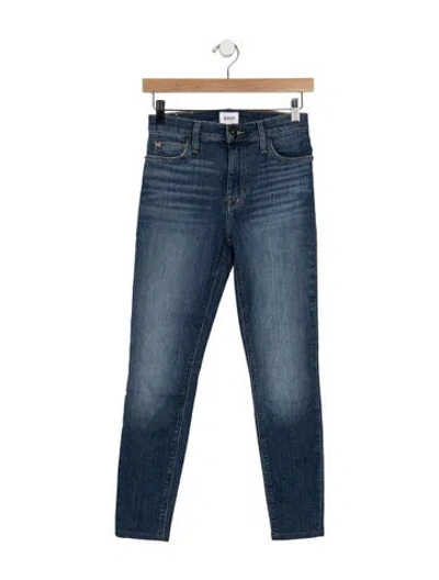Pre-owned Hudson High-rise Skinny Leg Jeans In Blue