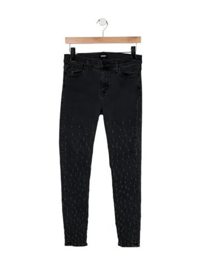 Pre-owned Hudson High-rise Skinny Leg Jeans In Blue