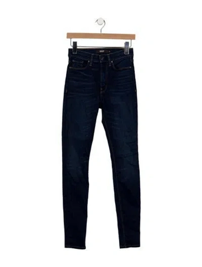 Pre-owned Hudson High-rise Skinny Leg Jeans In Blue