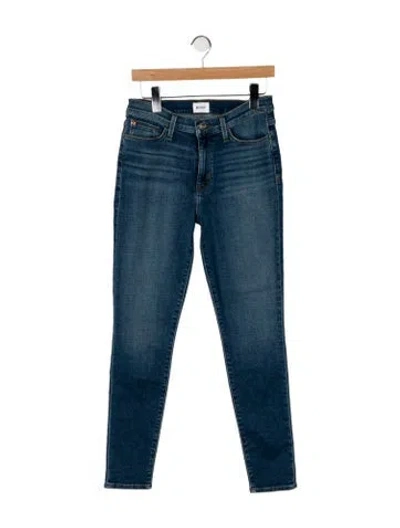 Pre-owned Hudson High-rise Skinny Leg Jeans W/ Tags In Blue