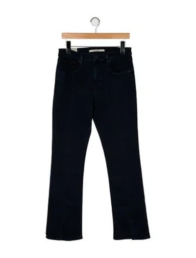 Pre-owned Hudson High-rise Straight Leg Jeans In Blue