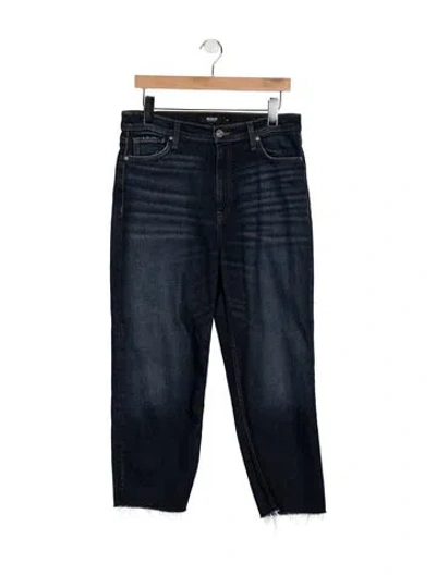 Pre-owned Hudson High-rise Straight Leg Jeans In Blue