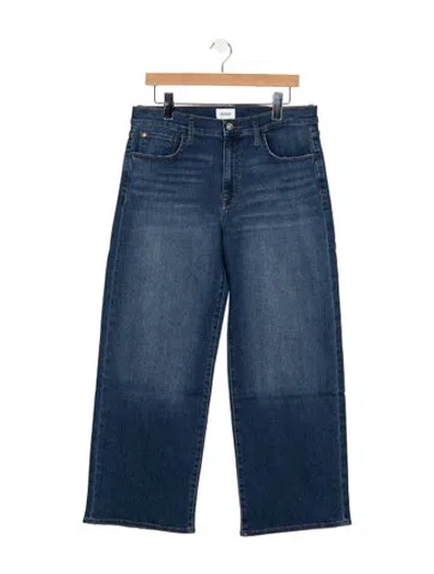 Pre-owned Hudson High-rise Wide Leg Jeans W/ Tags In Blue