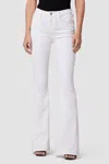 Hudson Holly High Rise Flare Jeans In White In White