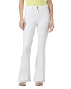 HUDSON HOLLY HIGH RISE FLARED JEANS IN SPRING WHITE