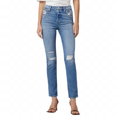 Hudson Holly High Rise Straight Jean In Skyscraper In Blue