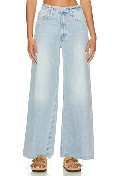 Hudson James High Rise Wide Leg Jean In Iris In Blue