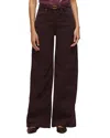Hudson James High Rise Wide Leg Jeans In Black Coffee In Brown