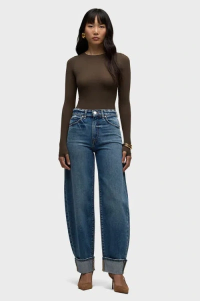 Hudson Aria High Rise Soft Curve Jeans In Dreamland In Blue