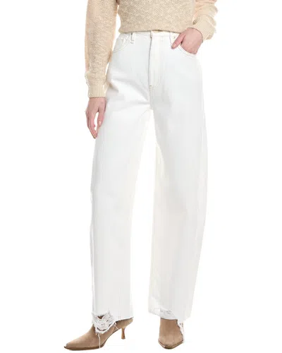 Hudson Jeans Bailey White Relaxed Barrel Jean In Red