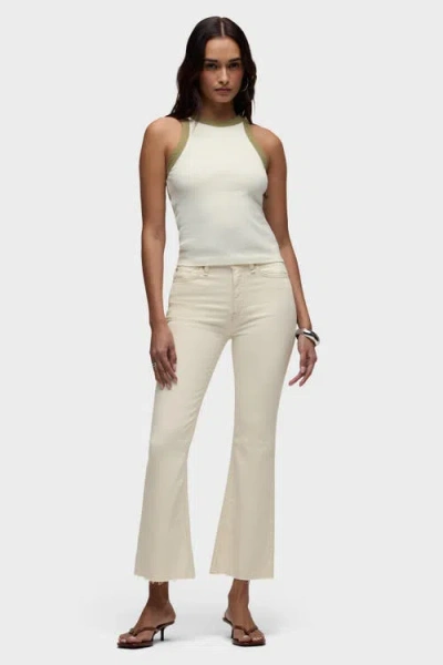 Hudson Jeans Barbara Flap Pocket Bootcut Crop In Neutral