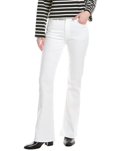 Hudson Jeans Barbara High-waist White Bootcut Crop Jean In Multi