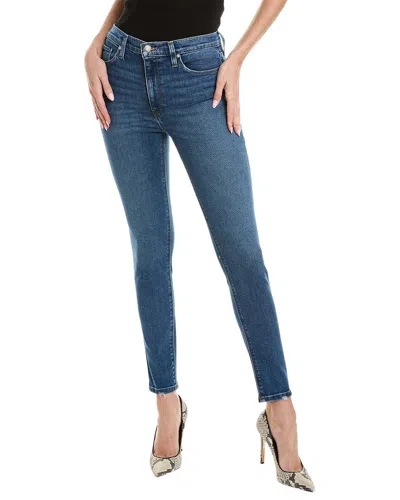 Hudson Jeans Barbara Slopes High Rise Super Skinny Ankle Jean In Blue