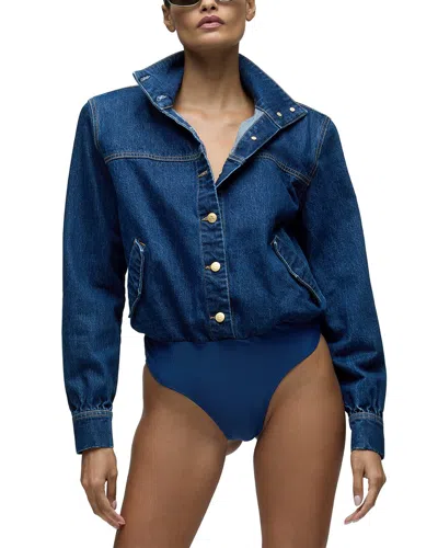 Hudson Jeans Beaucoup Bodysuit In Blue