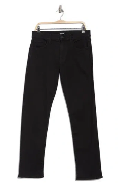 Hudson Jeans Black Stretch Slim Fit Stretch Leg Jeans In Black Rinse