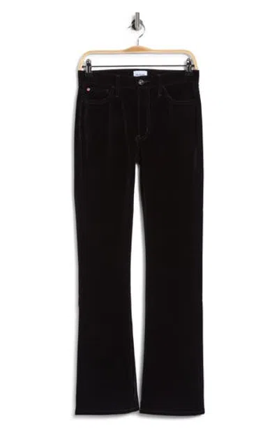 Hudson Jeans Blair Velvet Bootcut Pants In Black Velvet