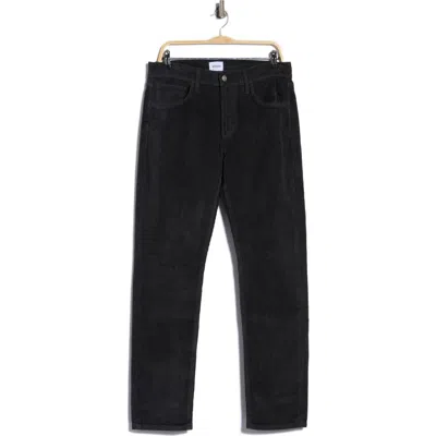Hudson Jeans Blake Slim Fit Corduroy Straight Leg Pants In Black