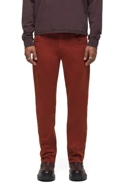 Hudson Jeans Blake Slim Straight Stretch Twill 5-pocket Pants In Red