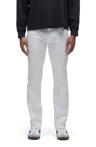 Hudson Jeans Blake Slim Straight Stretch Twill 5-pocket Pants In White
