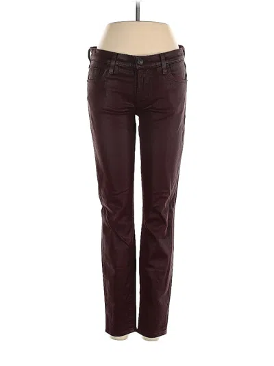 Pre-owned Hudson Jeans In Burgundy
