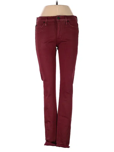Pre-owned Hudson Jeans In Burgundy