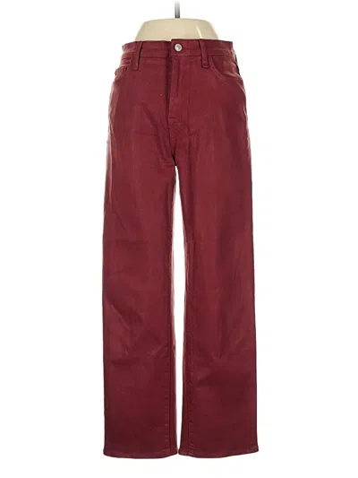 Pre-owned Hudson Jeans In Burgundy