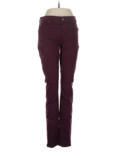 Pre-owned Hudson Jeans In Burgundy
