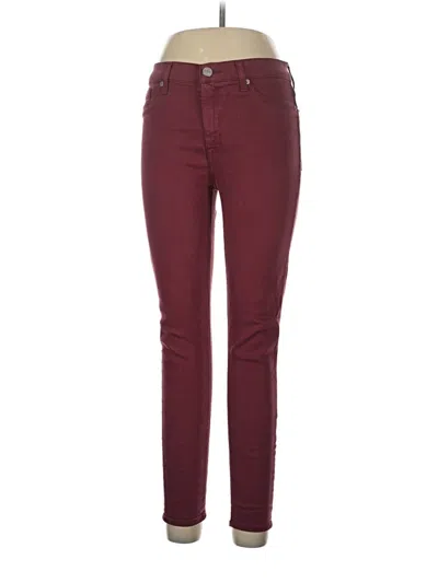 Pre-owned Hudson Jeans In Burgundy