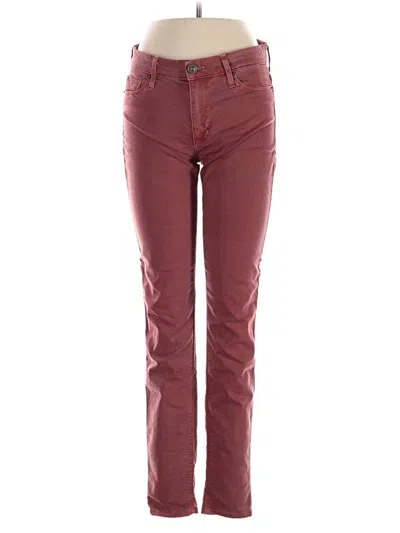 Pre-owned Hudson Jeans In Burgundy