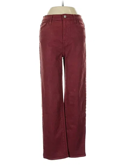Pre-owned Hudson Jeans In Burgundy