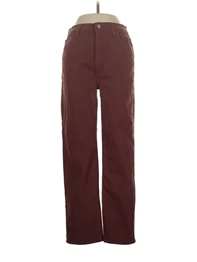 Pre-owned Hudson Jeans In Burgundy