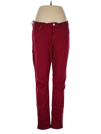 Pre-owned Hudson Jeans In Burgundy