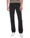 Hudson Wes Classic Straight Jeans In Coated Gunmetal In Blue