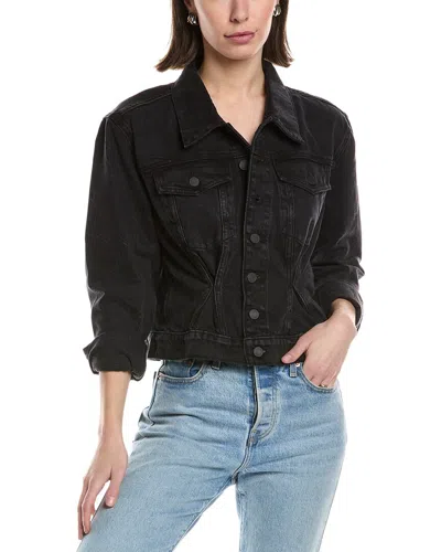 Hudson Jeans Cinched Waist Jacket In Blue