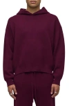 Hudson Cotton Cashmere Double Knit Hoodie In Red