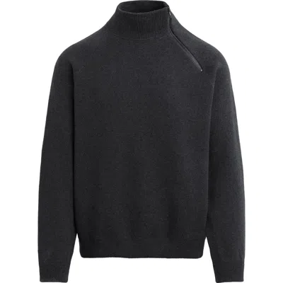 Hudson Jeans Cotton & Cashmere Quarter Zip Sweater In Wright