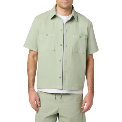 Hudson Jeans Cotton Camp Shirt In Animal Print